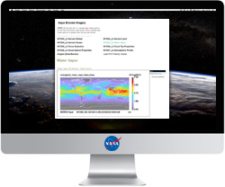 computer image linking to MODIS Standard Atmosphere L3 Monthly (08_M3) Product